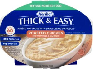 thick & easy purees puree 7 oz. tray roasted chicken with potatoes/carrots ready to use puree, 60748 - case of 7