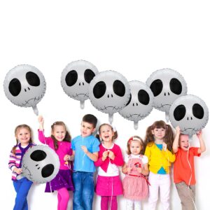 10 Pcs Halloween Skull Balloons - Halloween Party Decorations