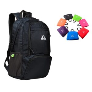 play-king foldable waterproof lightweight backpack for shopping travel or hiking, for men or women