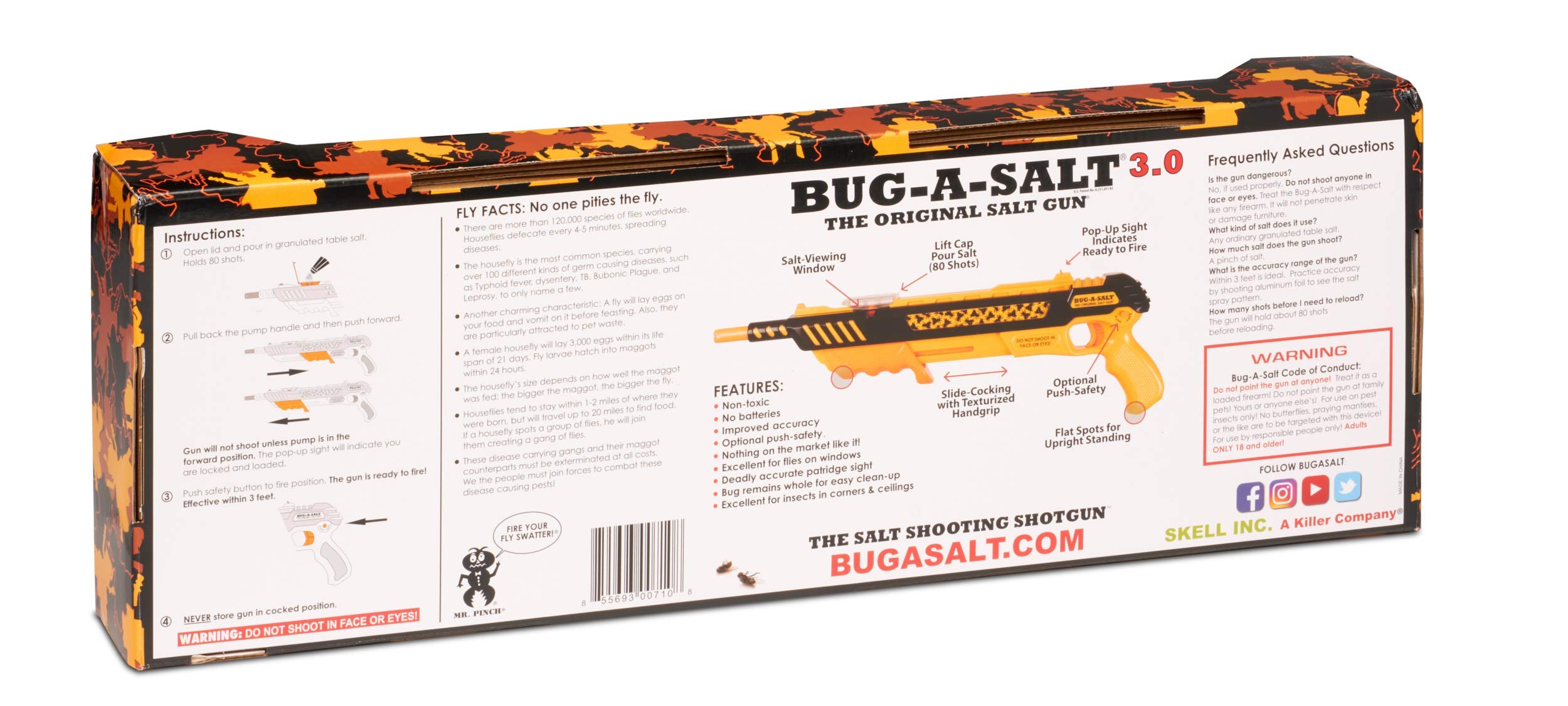 BUG-A-SALT Orange Crush 3.0, Spring Piston