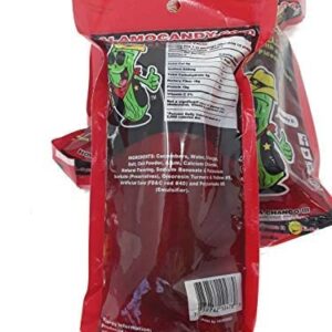 Alamo Candy Big Tex Dill Pickle In Chamoy - Three Pickles - Individually Wrapped - Made In San Antonio, Texas - Large Pickles