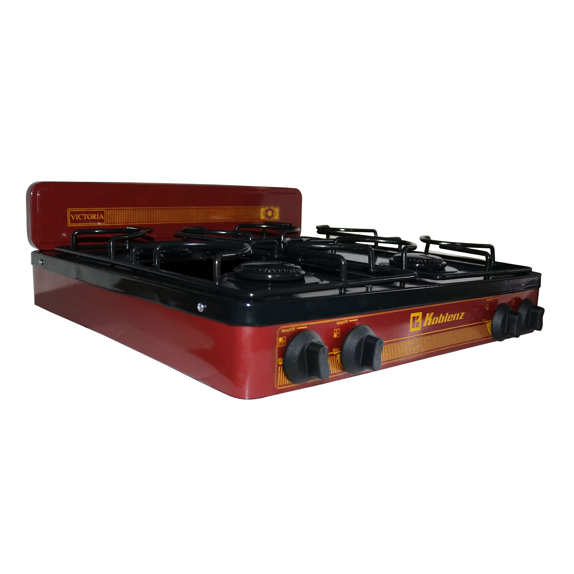 Koblenz PFK 400A Victoria 4-Burner Gas Stove, Bronze, 18" x 24, 16,000 BTUs