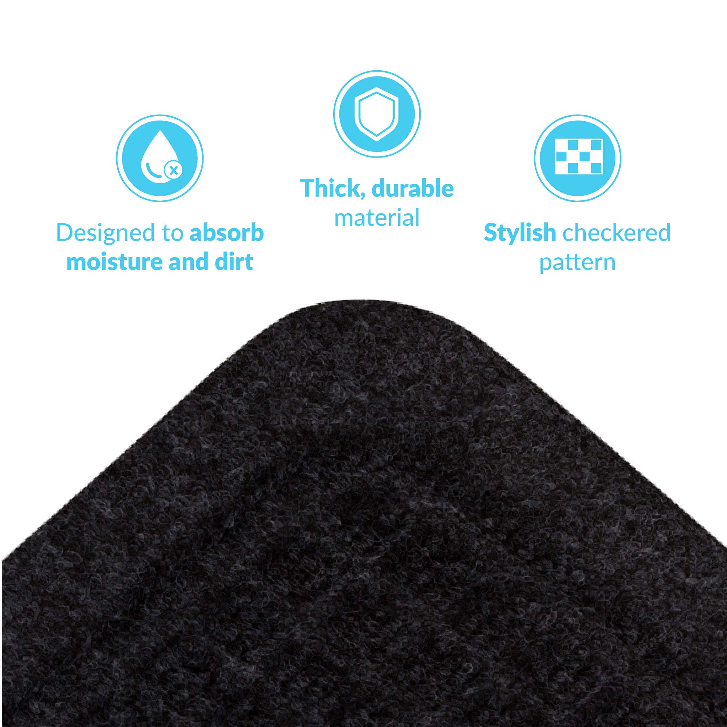 Urinal Mats (8 Pack) - Bathroom Urinal Mat for Floor - Dark Gray Commercial Splash Mats for Men's Restroom