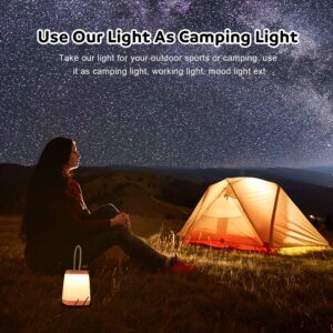 HOKOILN LED Camping Light 2 Pack Portable LED Tent Lantern 3 Modes for Backpacking Camping Hiking Emergency Light Battery Powered Lamp for Outdoor and Indoor