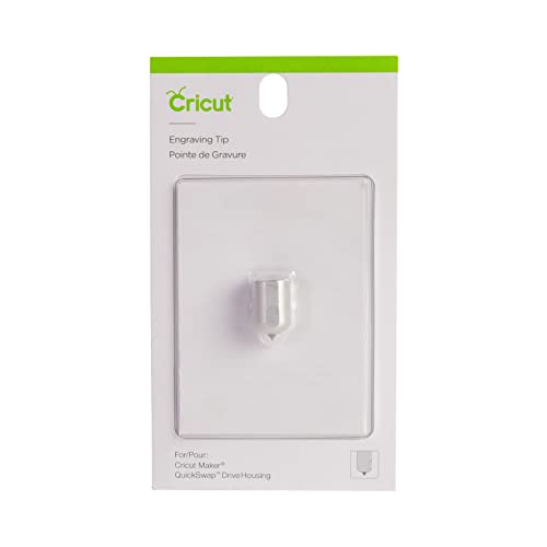 Cricut Maker QuickSwap Housing with Fine Debossing Tip 21 and Engraving Tip 41 Blade Bundle - Create Dimensional Cards and Gift Tags, Engrave Glass, Leather, Aluminum and Acrylic, for Cricut Maker 3