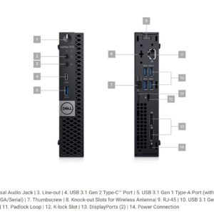 Dell OptiPlex 7070 MFF Desktop Computer Intel Core 9th Gen i7-9700T 2.00GHz to 4.30GHz 8-Cores CPU 16GB DDR4-2666MHz Memory 256GB NVMe PCIe SSD 1TB SATA HHD Windows 10 Pro Dell 3-Years ProSupport Plus