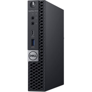 Dell OptiPlex 7070 MFF Desktop Computer Intel Core 9th Gen i7-9700T 2.00GHz to 4.30GHz 8-Cores CPU 16GB DDR4-2666MHz Memory 256GB NVMe PCIe SSD 1TB SATA HHD Windows 10 Pro Dell 3-Years ProSupport Plus