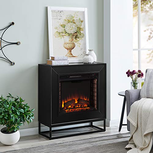 SEI Furniture Frescan Electric Fireplace, Black