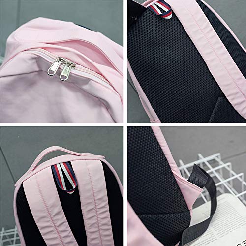 Kawaii Bear Crepe Daypacks Small Travel Backpack Panda Milk Tea Kawaii Bookbag Nylon Laptop Bagpack (10)