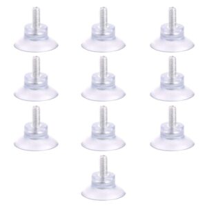kinmad 10 pcs m8x13mm rubber strong suction cup screw with sucker hanger pads diameter 35mm for glass table tops