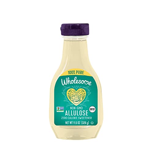 Wholesome Allulose Syrup, 11.5-Ounce Bottle, Zero Calorie Sugar Substitute, Non GMO, Non-Erythritol, Gluten Free & Vegan Liquid Sweetener (Packaging may vary)