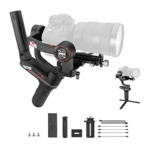 zhiyun weebill s compact gimbal stabilizer for dslr & mirrorless camera sony a7m3 a7iii a7r3 with 24-70mm gm len nikon z6 z7 panasonic gh5 gh5s canon 5d4 5d3 eos r bmpcc 4k 3-axis handheld weebills