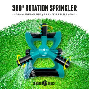 Segomo Tools 360 Degree Automatic Rotating Garden Sprinkler | Lawn Sprinkler | Yard Sprinkler | Sprinklers for Yard | Rotating Sprinkler | Rotating Sprinklers for Yard - GS360