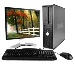 optiplex 780 premium desktop computer package (intel dual-core 2.93ghz, 4gb ram, 250gb hdd, wifi, windows 10 professional, 17in lcd monitor) (renewed)