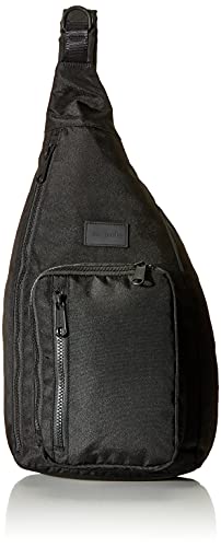 Vera Bradley Women's Recycled Lighten Up Reactive Sling Backpack, Black, One Size