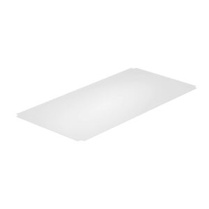 thirteen chefs industrial shelf liners 48 x 24 inch, 5 pack set for wired shelving racks, clear polypropylene