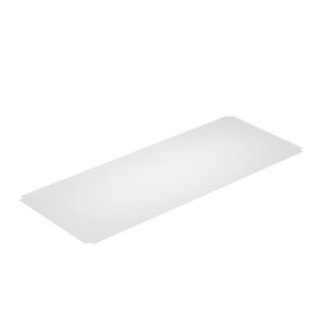 thirteen chefs industrial shelf liners 60 x 24 inch, 5 pack set for wired shelving racks, clear polypropylene