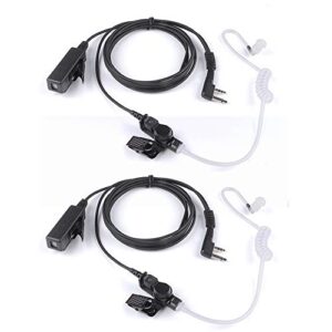 kctin earpiece for midland walkie talkies with mic security headsets for gxt1000vp4 lxt500vp3 gxt1050vp4 gxt1000xb (2packs)