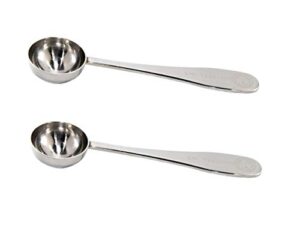 honey bear kitchen 5 ml teaspoon measuring scoops, polished stainless steel, set of 2