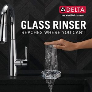 Delta Faucet Glass Rinser for Kitchen Sinks, Kitchen Sink Accessories, Bar Glass Rinser, Chrome GR150