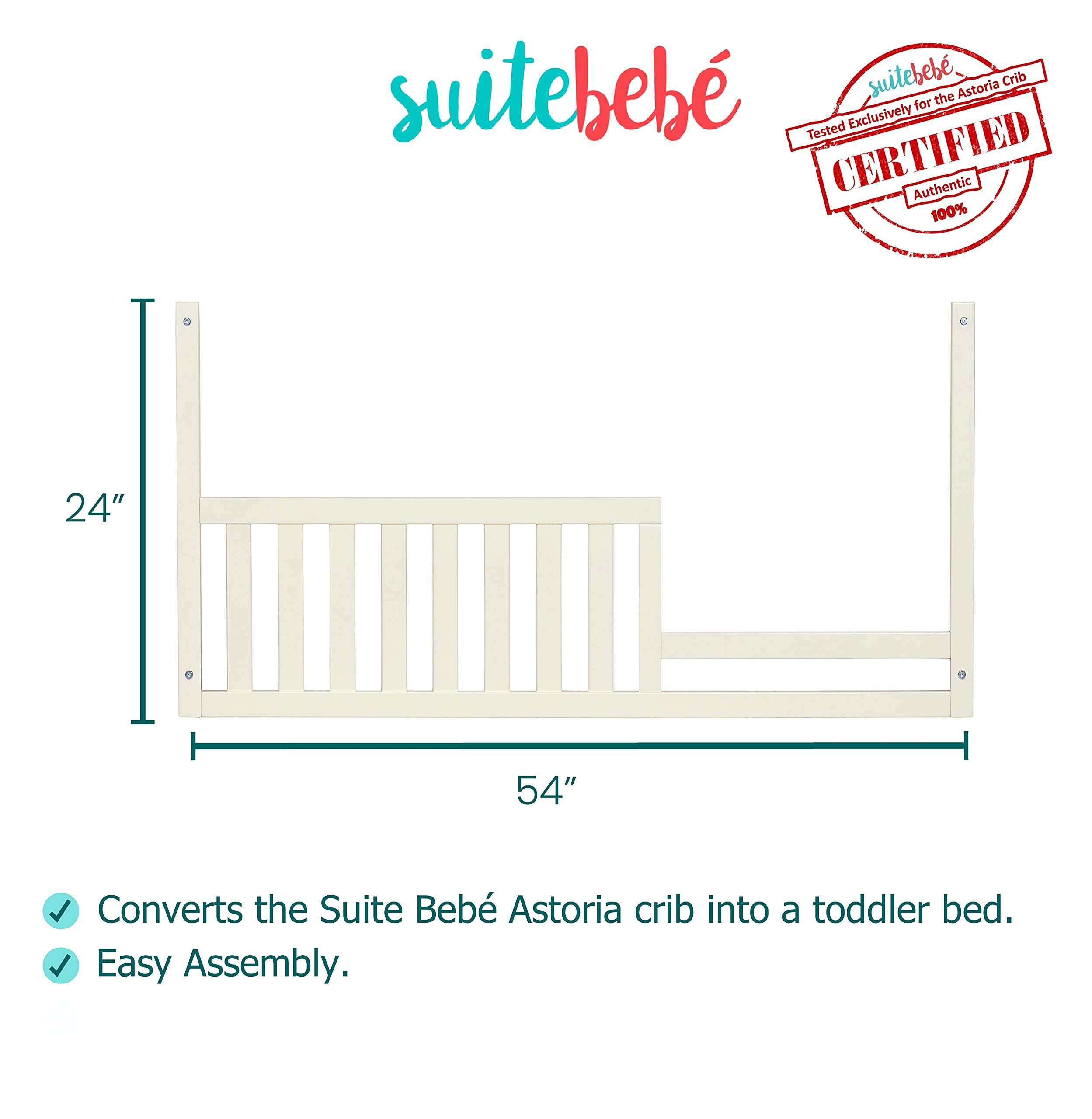 Suite Bebe Astoria Toddler Guard Rail Buttercream