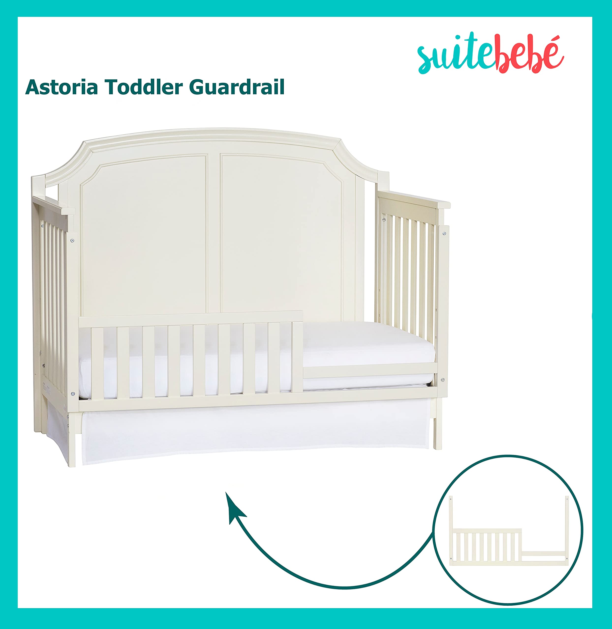 Suite Bebe Astoria Toddler Guard Rail Buttercream