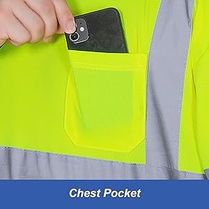 L&M Hi Vis Class 3 T Shirt Reflective Safety Lime Orange Short Long Sleeve HIGH Visibility, Black Bottom (Lime_L, Large)