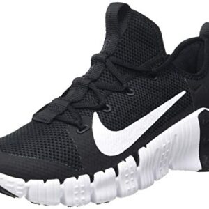 Nike Women's Free Metcon 3 Shoe, Black/White, 7