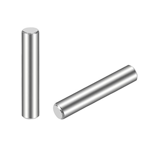 uxcell 4 x 25mm(Approx 5/32") Dowel Pin 304 Stainless Steel Pegs Support Shelves 30Pcs