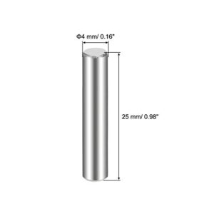 uxcell 4 x 25mm(Approx 5/32") Dowel Pin 304 Stainless Steel Pegs Support Shelves 30Pcs