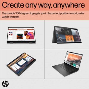 HP Envy x360 2-in-1 Flip Laptop, 15.6" Full HD Touchscreen, AMD Ryzen 7 5700U 8-Core Processor, 16GB RAM, 1TB SSD, Backlit Keyboard, HDMI, Webcam, Wi-Fi 6, Windows 11 Home, Stylus Pen Included