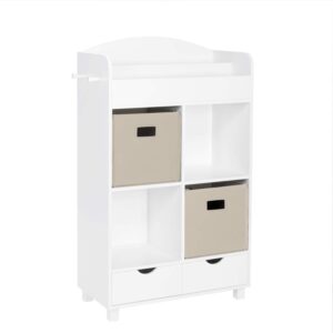 RiverRidge Home RiverRidge Storage Cabinet, White with Taupe Bins