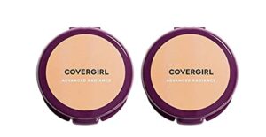 covergirl covergirl advanced radiance pressed powder, natural beige, pack of 2, 0.39 ounce