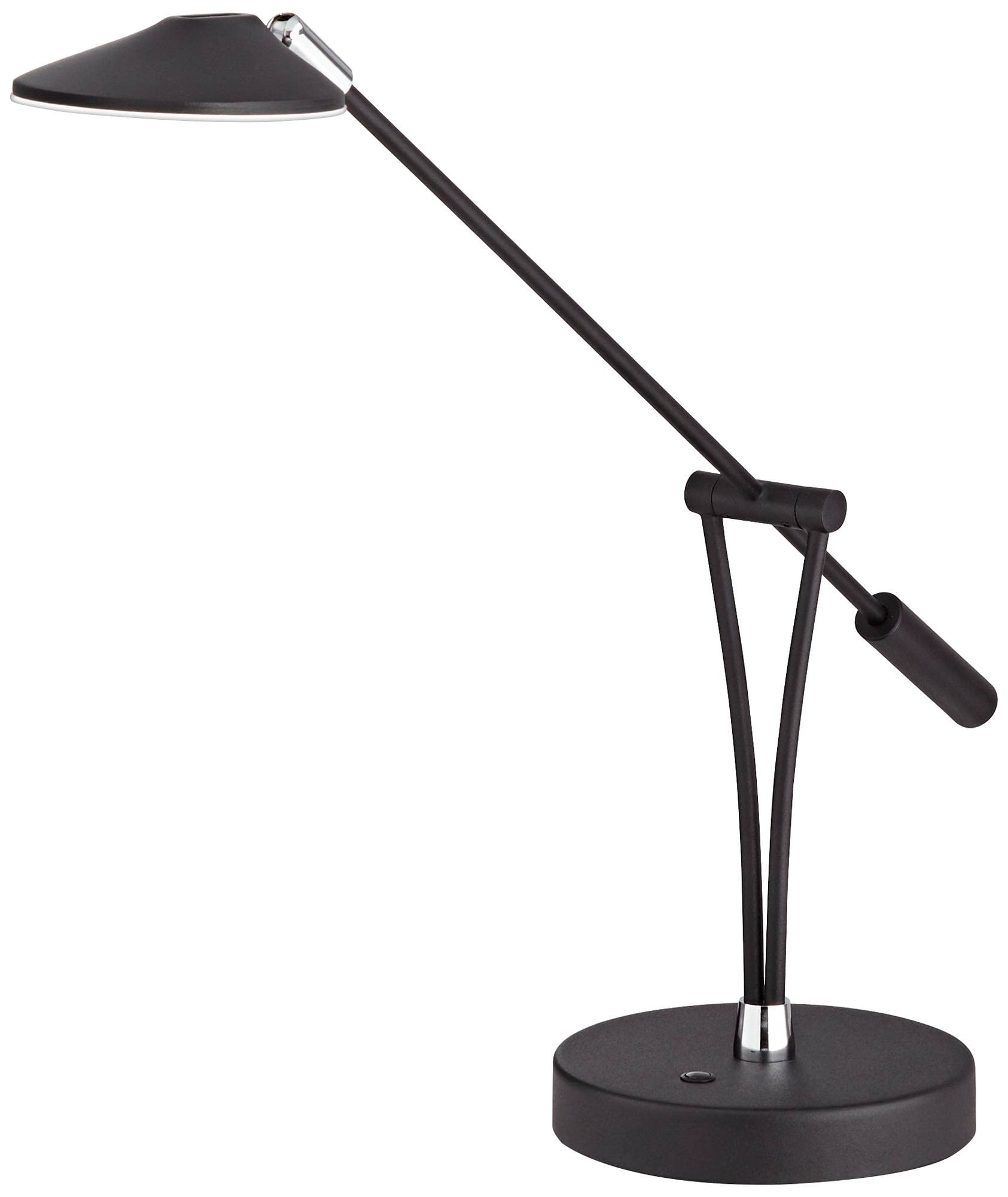 360 Lighting Arnie Modern Desk Lamp 20" High with USB Charging Port LED Satin Black Metal Adjustable Arm Decor for Living Room Bedroom House Bedside Nightstand Home Office Reading Family