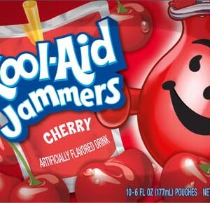 Kool-Aid Jammers Tropical Punch (Grape & Cherry Artificially Flavored Kids Soft Drink Variety Pack, 30 ct Box, 6 fl oz Pouches)