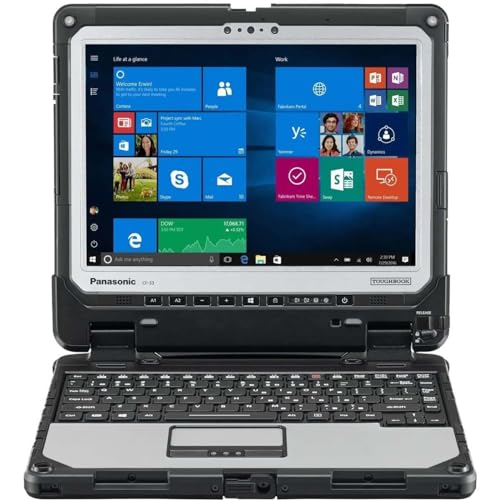 Panasonic CF-33/8GB RAM/ 256GB SSD/12 INCH Touch Screen/WiFi TOUGHBOOK/Fully Rugged Laptop/Military Grade/Windows