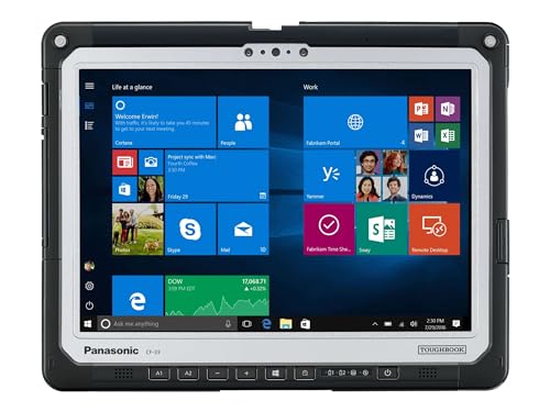 Panasonic CF-33/8GB RAM/ 256GB SSD/12 INCH Touch Screen/WiFi TOUGHBOOK/Fully Rugged Laptop/Military Grade/Windows