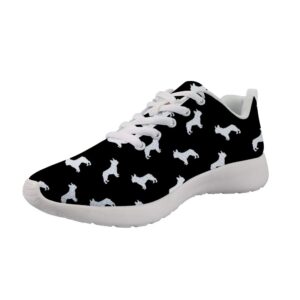 upetstory bulldog print women's sneakers tennis shoes lightweight running shoes athletic sneakers gym workout walking