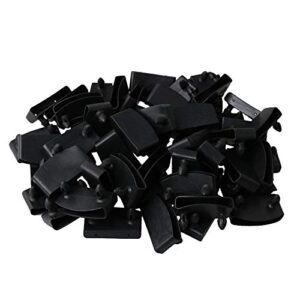 50x 1.9 inch replacement bed slat plastic centre caps or end caps holders black for board width is 1.89inch