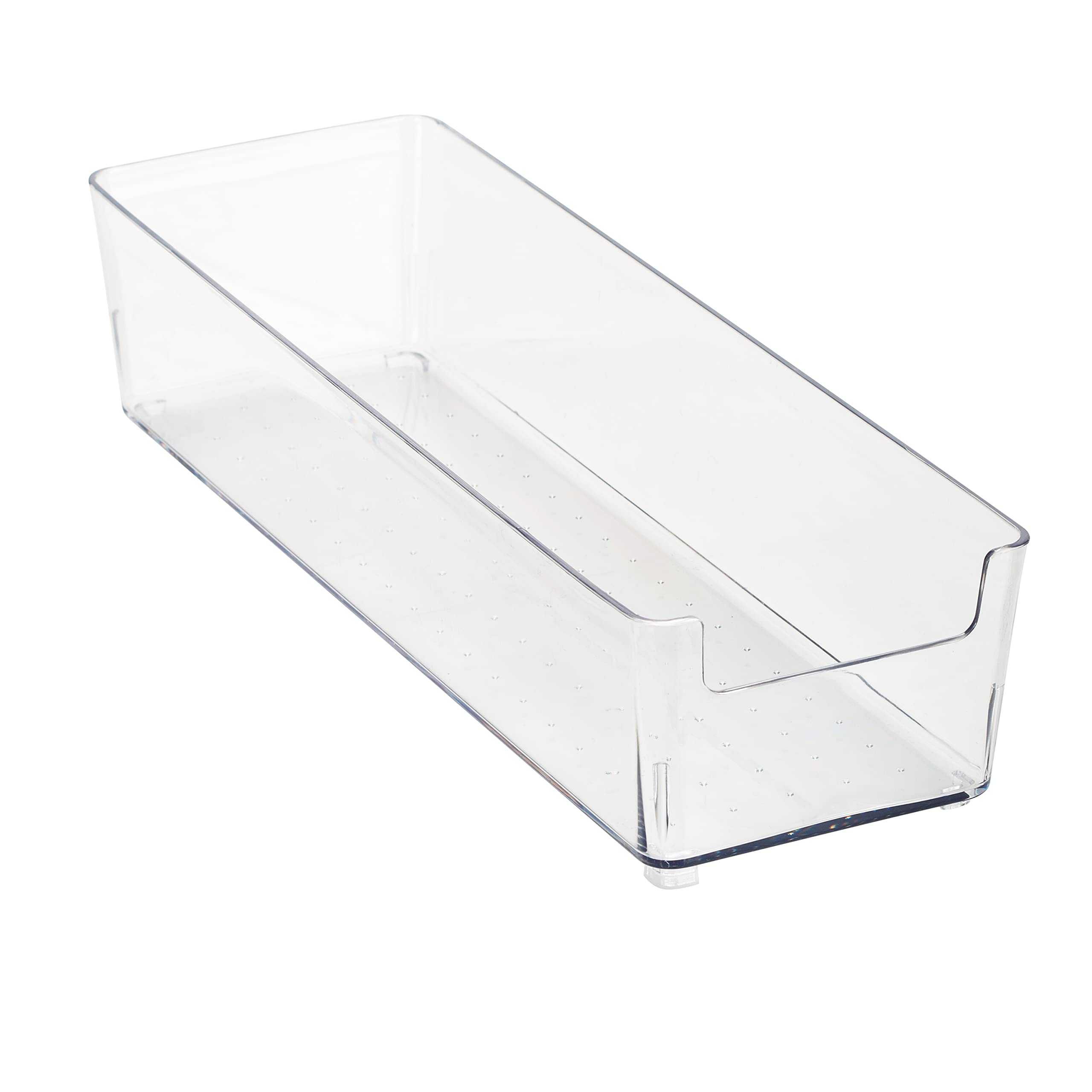 Simplify 2 Pack Medium Rectangular Drawer Organizer, Dimensions: 11.6" x 3.7" x 2.4", Multipurpose Drawer Organizer, Great for Home, Perfect for Small Desk Accessories, Jewelry, Cosmetics, Clear