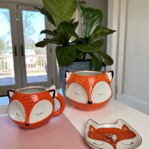 Streamline Imagined Ceramic Orange Fox Mug