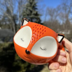 Streamline Imagined Ceramic Orange Fox Mug