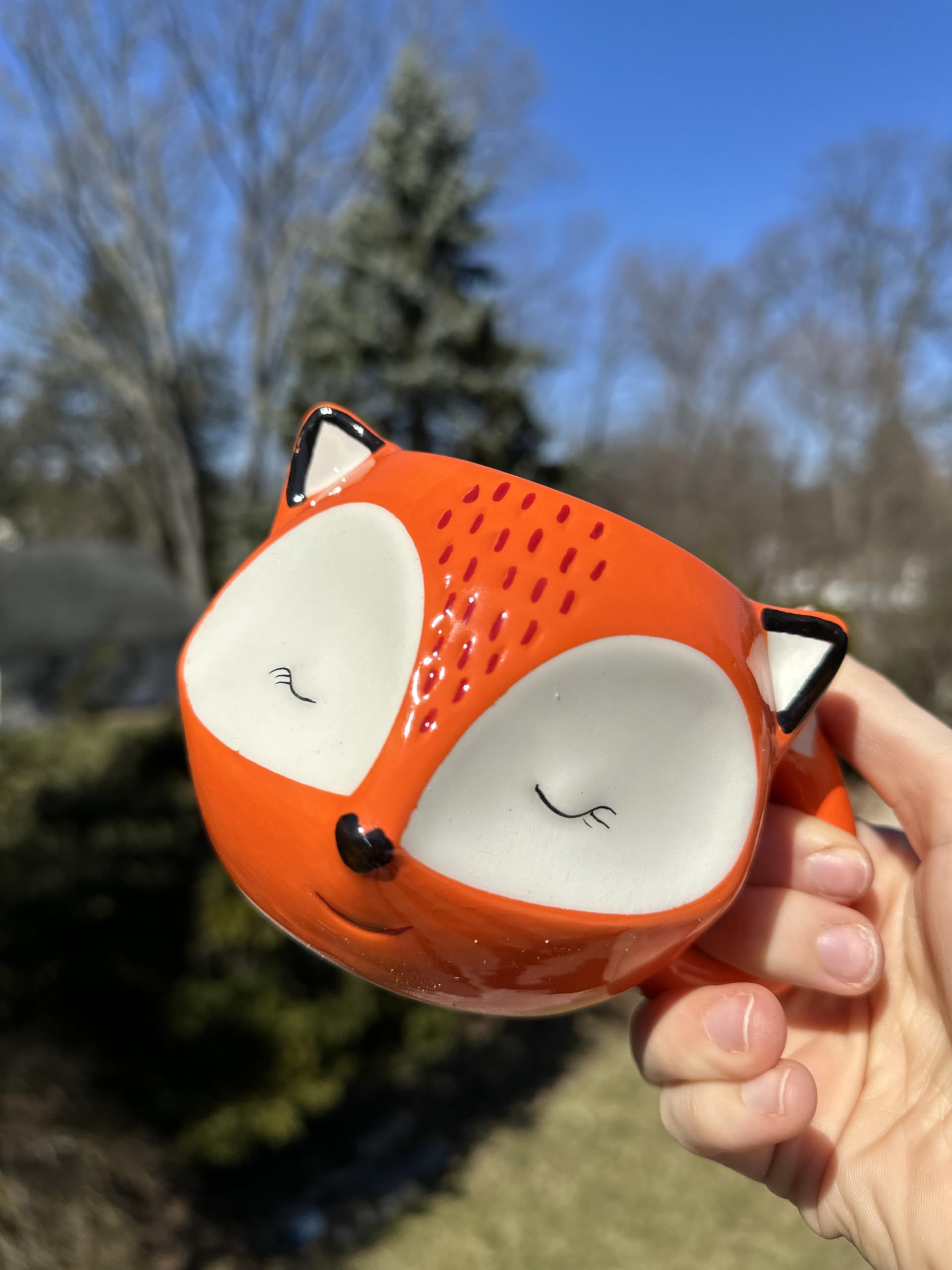 Streamline Imagined Ceramic Orange Fox Mug