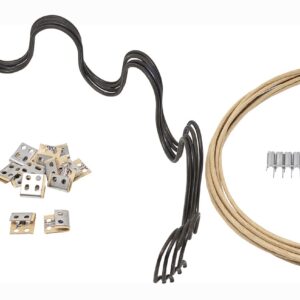 House2Home 31" Couch Spring Repair Kit to Fix Sofa Support for Sagging Cushions - Includes 4pk of Springs, Upholstery Spring Clips, Seat Spring Stay Wire, Screws, and Installation Instructions