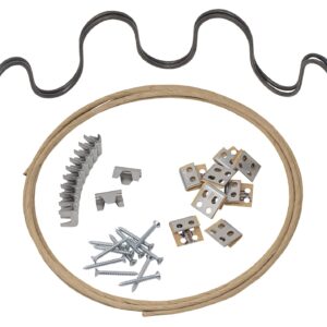 House2Home 31" Couch Spring Repair Kit to Fix Sofa Support for Sagging Cushions - Includes 2pk of Springs, Upholstery Spring Clips, Seat Spring Stay Wire, Screws, and Installation Instructions