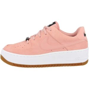 nike women's air force 1 sage xx low casual shoes (9.5, copper moon/white/starfish/copper moon)