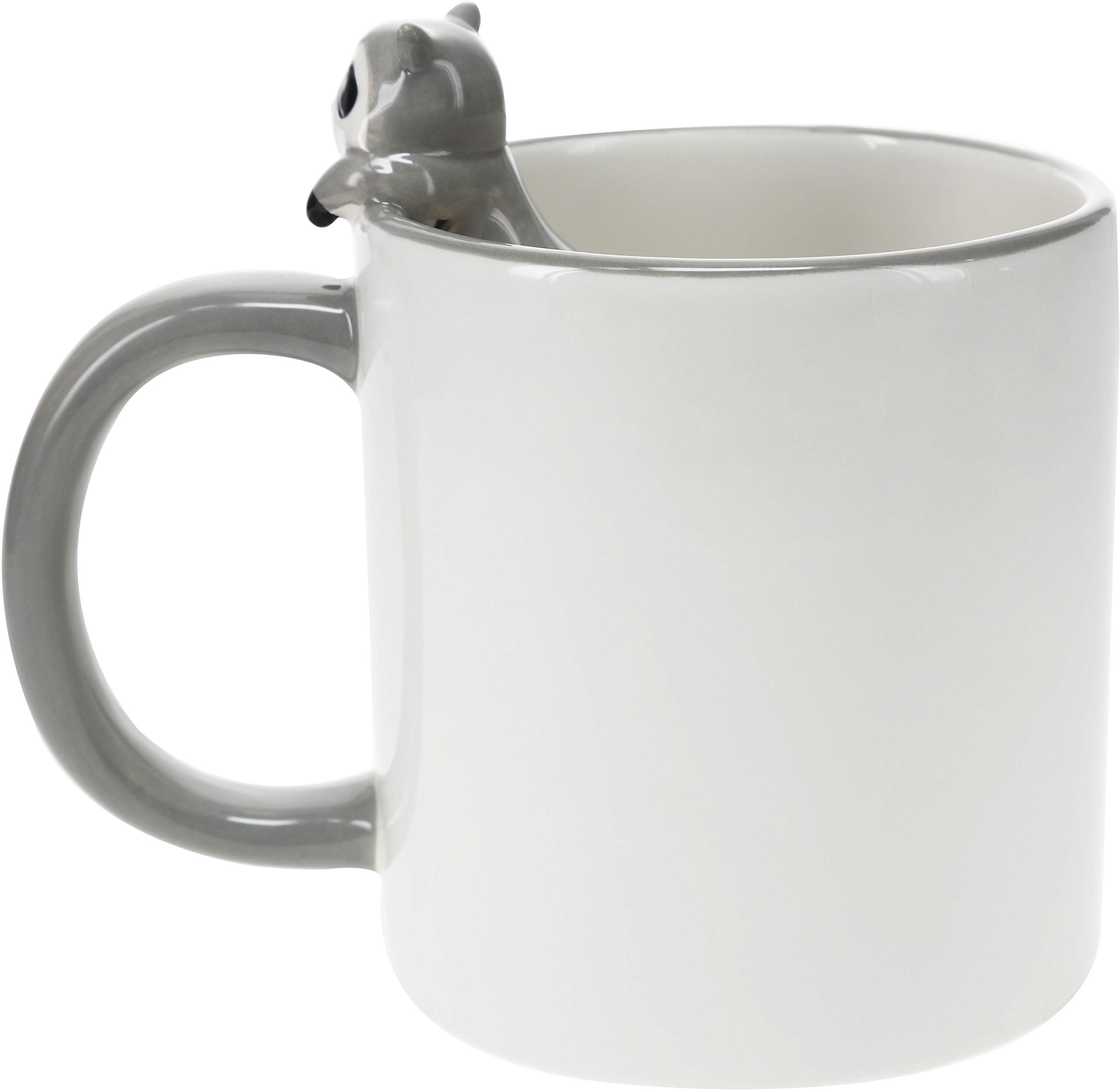 Pavilion Gift Company You Are My Partner In Crime - Raccoon Gray 17oz Dolomite Coffee Cup Mug