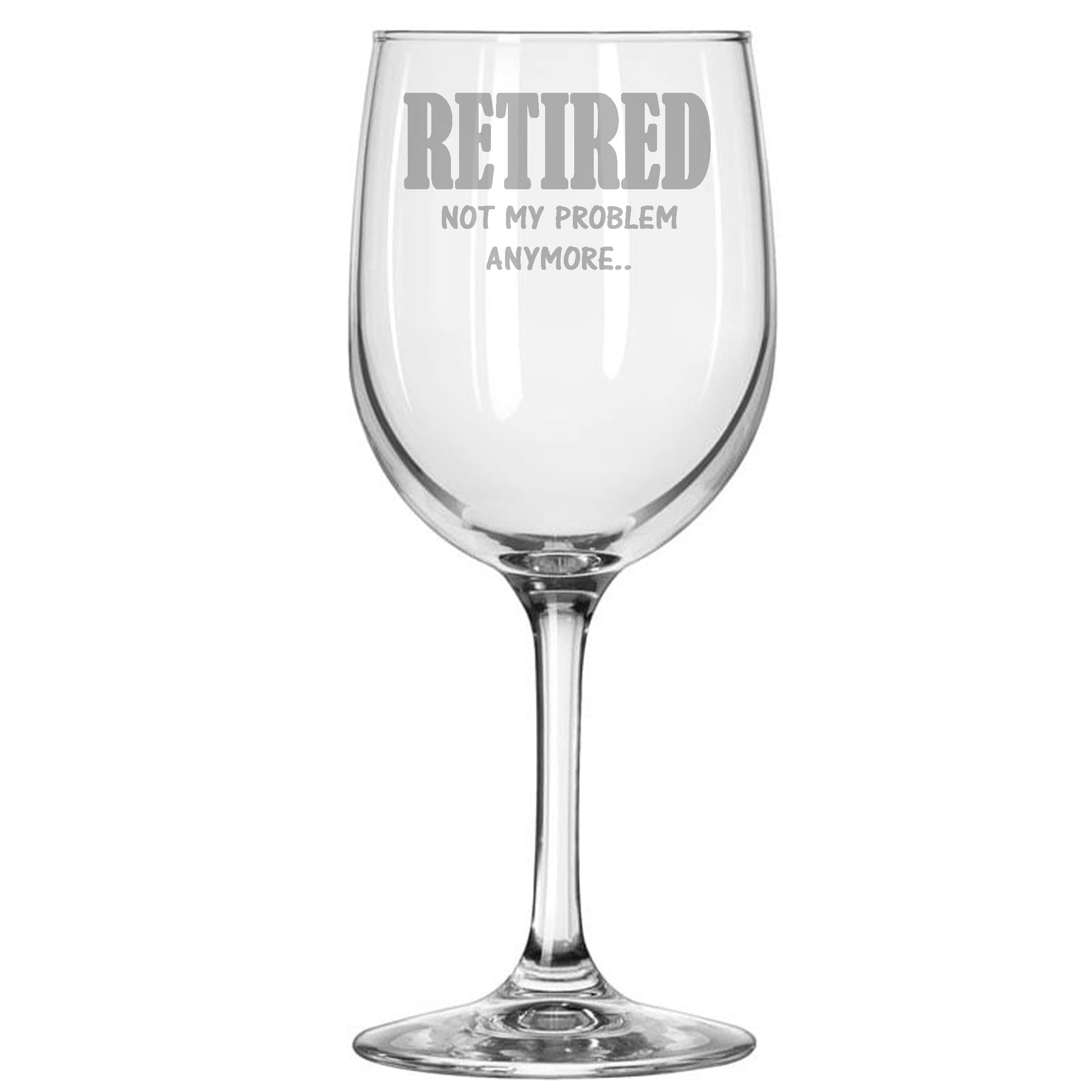 Alankathy mugs G889 Retired Retirement wine glass coffee mug (11 oz wine glass)