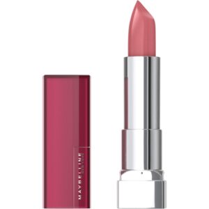 maybelline color sensational lipstick, lip makeup, cream finish, hydrating lipstick, flush punch, nude pink ,1 count