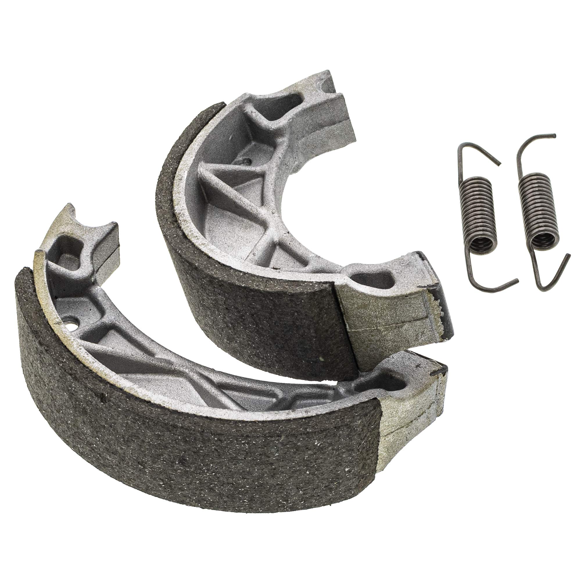 NICHE Brake Shoe Set for Yamaha Raptor 50 Grizzly 125 4BE-W253E-00 3FA-W253A-00 Complete Semi-Metallic